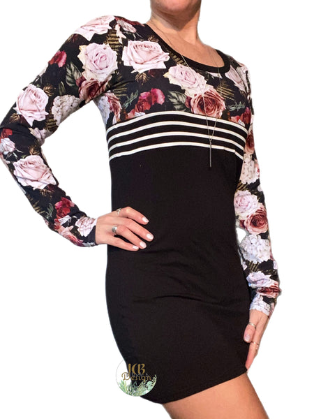 Robe courte - Fleurs d’automne