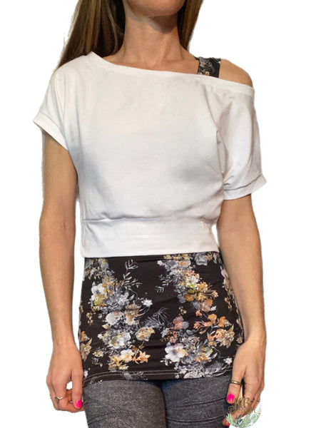 Chandail long col bateau - un morceau
