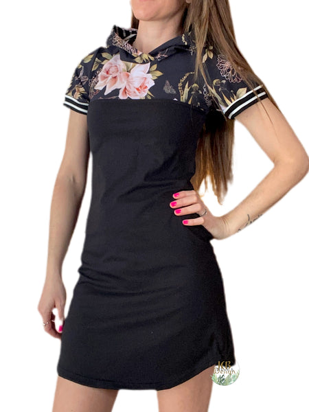 Robe chandail avec capuchon